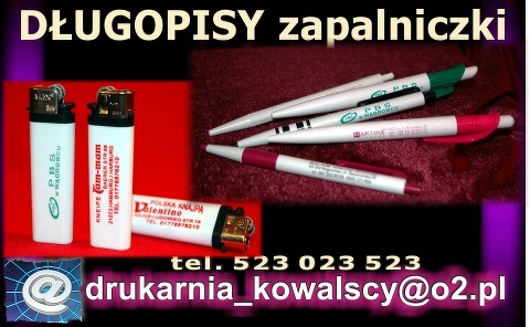 długopisy zapalniczki