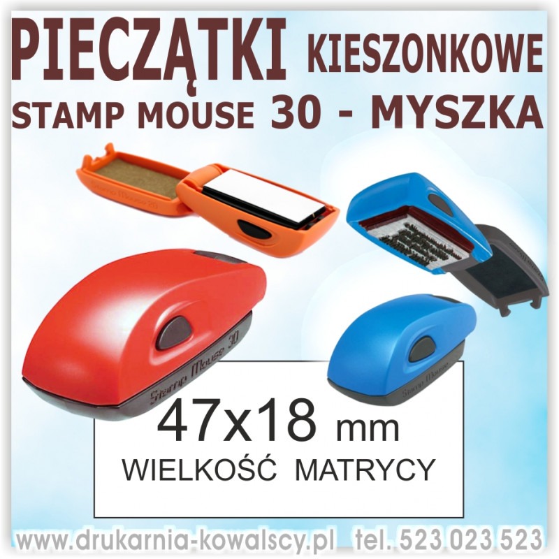 PIECZĄTKA KIESZONKOWA STAMP MOUSE - MYSZKA 30