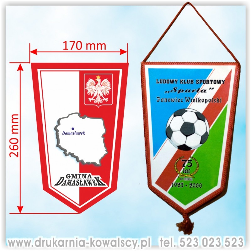 PROPORCZYKI plastikowe 170x260 mm (pięciokąt)
