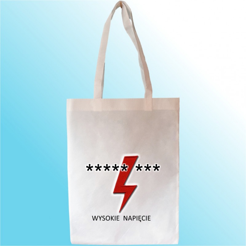 TORBA REKLAMOWA Z EKOLOGICZNEJ TKANINY - „WYSOKIE NAPIĘCIE 6”