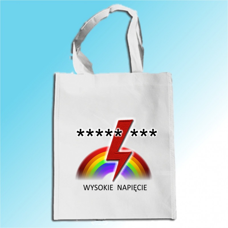 TORBA REKLAMOWA Z EKOLOGICZNEJ TKANINY - „WYSOKIE NAPIĘCIE 5”