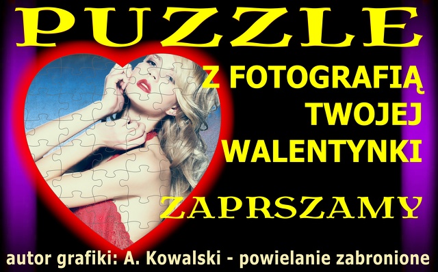PUZZLE SERCE WALENTYNKA 2015 TABLICA