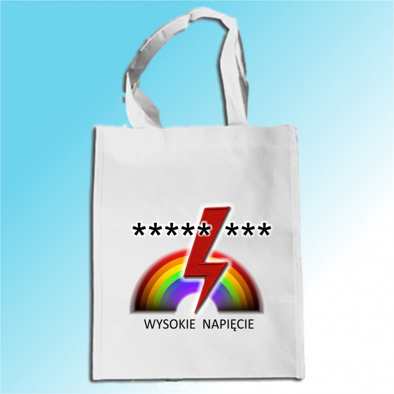 TORBA REKLAMOWA Z EKOLOGICZNEJ TKANINY - „WYSOKIE NAPIĘCIE 4”