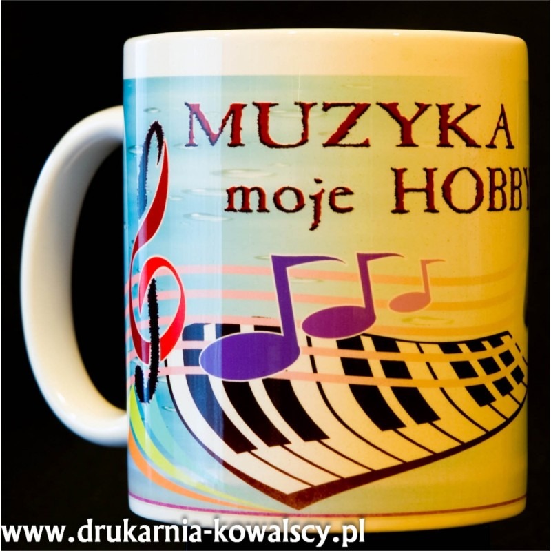 BIAŁY KUBEK BŁYSZCZĄCY z dowolnym nadrukiem.