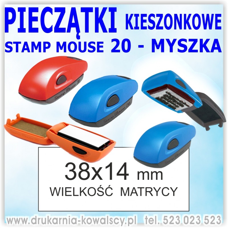 PIECZĄTKA KIESZONKOWA STAMP MOUSE - MYSZKA 20