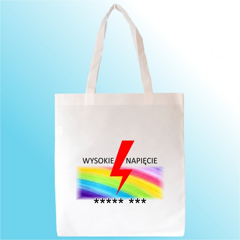 TORBA REKLAMOWA Z EKOLOGICZNEJ TKANINY - „WYSOKIE NAPIĘCIE 9”