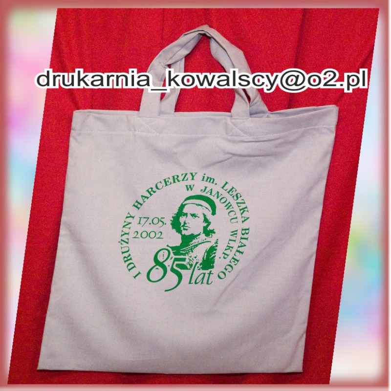 TORBA REKLAMOWA 38x40 cm, Z TKANINY BAWEŁNIANEJ – z Państwa nadrukiem.